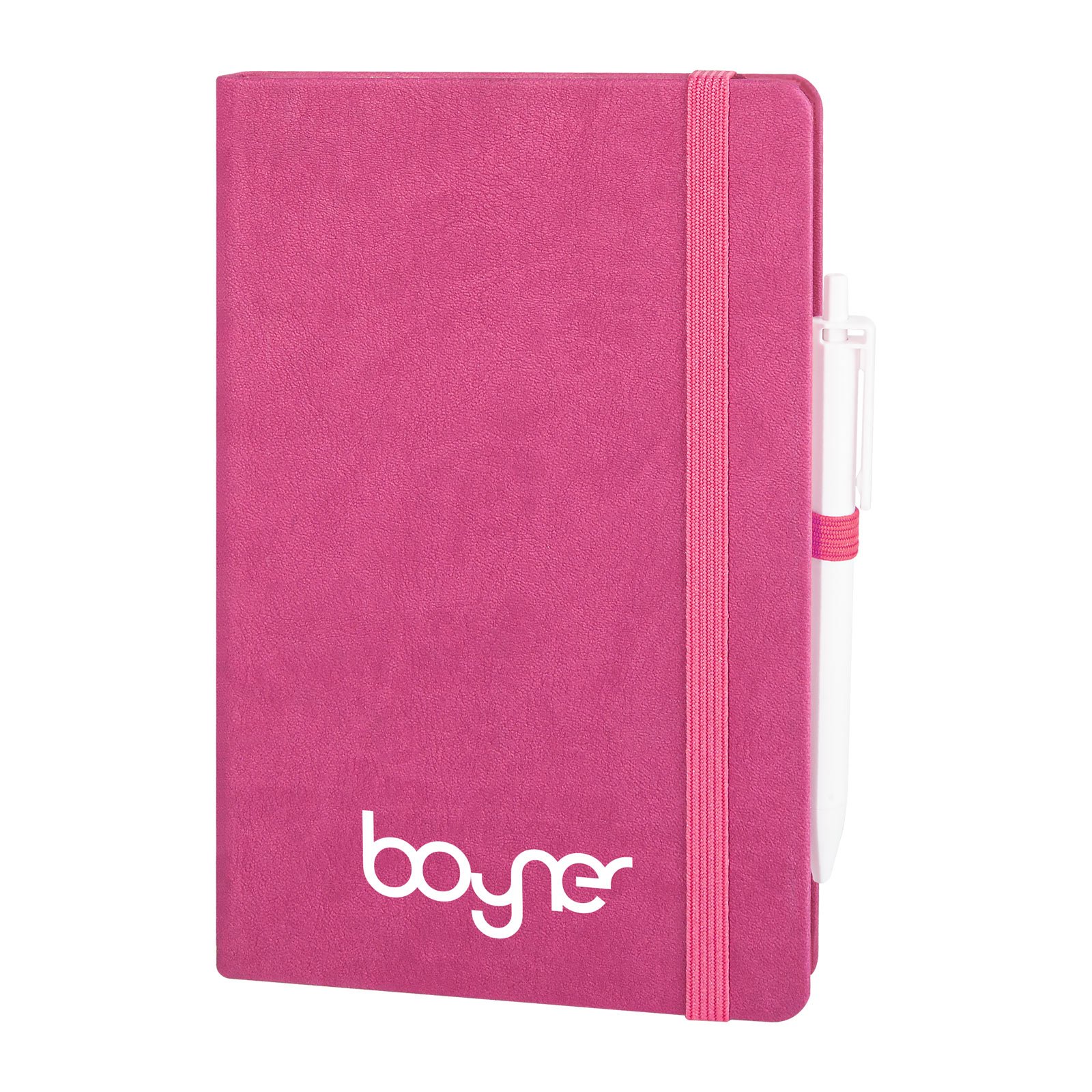 302413-001-v2 PEMBE KAPAKLI TARİHSİZ DEFTER (13X21 CM) - Görsel 1