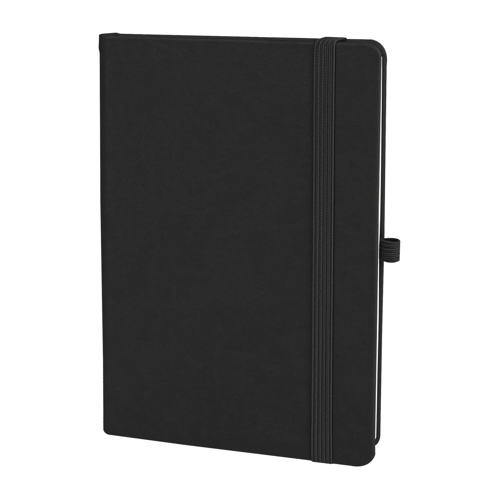 302901-001 SİYAH KAPAKLI TARİHSİZ DEFTER (13X21 CM) - Görsel 1