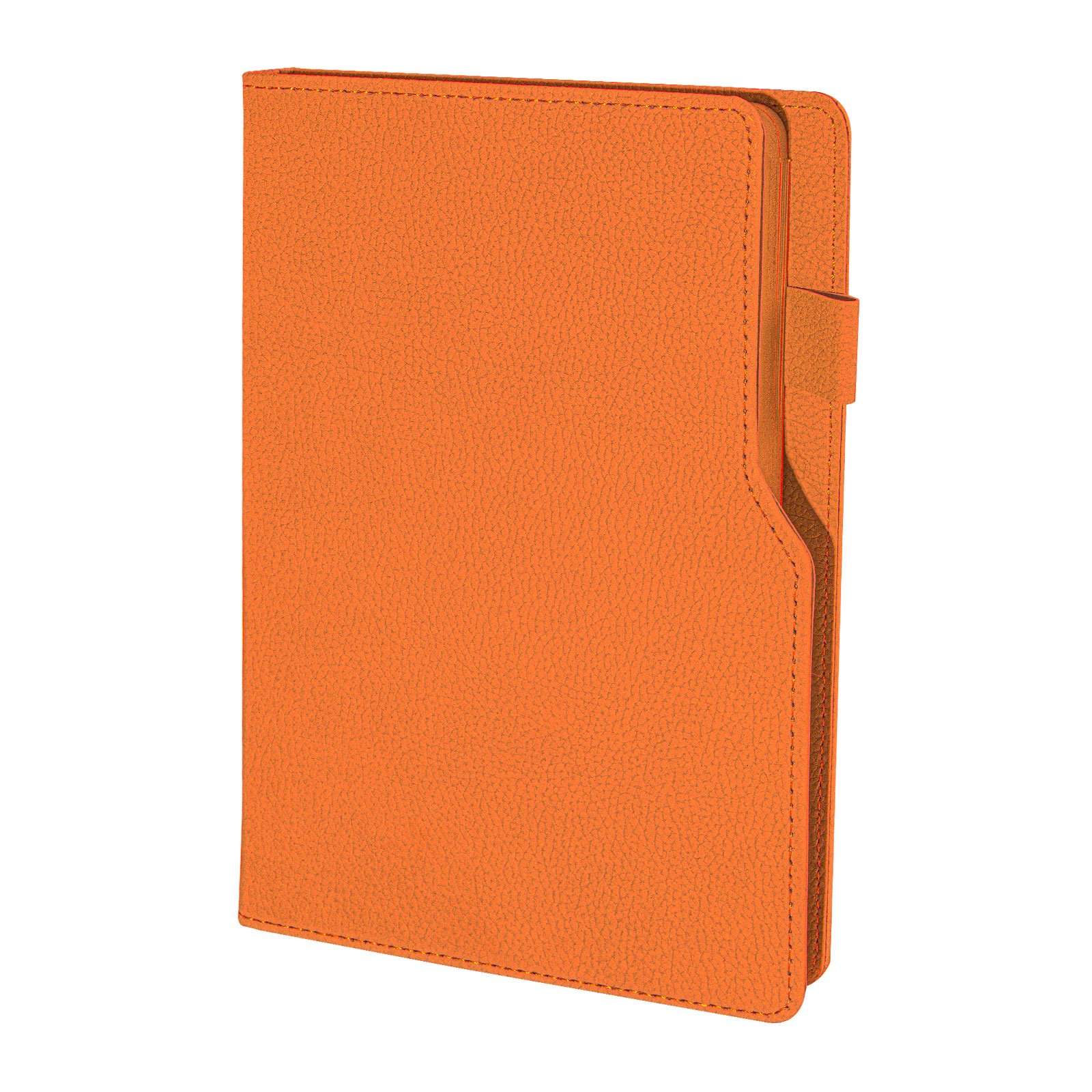 303016-001 TURUNCU KAPAKLI TARİHSİZ DEFTER (14,5X21 CM) - Görsel 1